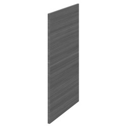 Fusion Fitted Decorative End or Filler Panel 370mm x 864mm - Anthracite Woodgrain