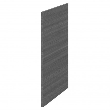 Fusion Fitted Decorative End or Filler Panel 370mm x 864mm - Anthracite Woodgrain