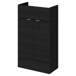 Fusion Fitted 500mm Slimline Vanity Unit - Charcoal Black
