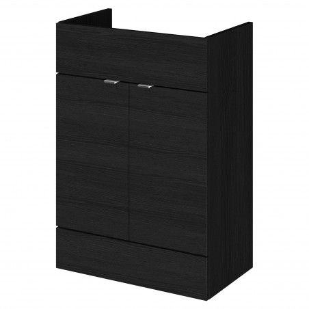 Fusion Fitted 600mm Vanity Unit - Charcoal Black