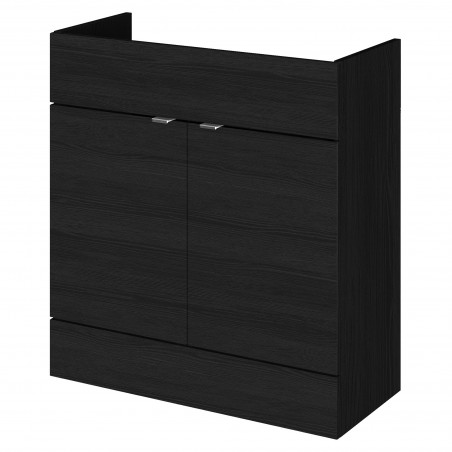 Fusion Fitted 800mm Vanity Unit - Charcoal Black
