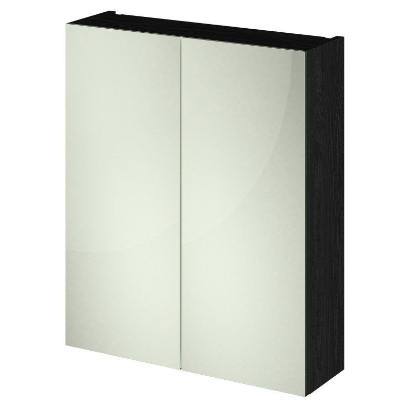 Athena 600mm Mirror Cabinet - Charcoal Black