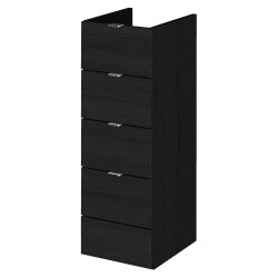 Fusion Fitted 300mm Drawer Unit - Charcoal Black