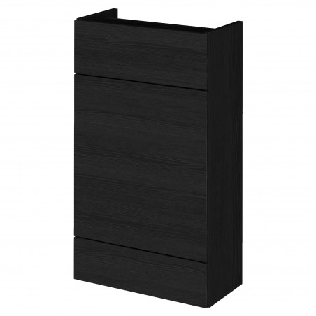 Fusion Fitted 500mm Slimline Toilet Unit - Charcoal Black