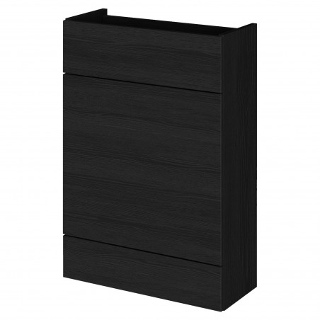 Fusion Fitted 600mm Slimline Toilet Unit - Charcoal Black