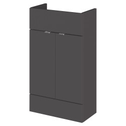 Fusion Fitted 500mm Slimline Vanity Unit - Gloss Grey