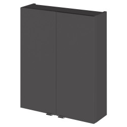 Fusion Fitted 500mm 2 Door Wall Unit - Gloss Grey