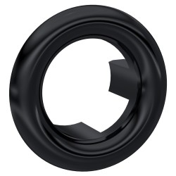 Round Black Overflow Cover