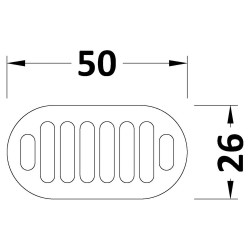 Chancery Black Overflow Cover - Technical Drawing
