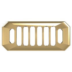 Carlton Brushed Brass Overflow Cover