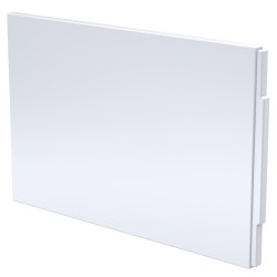 800mm Acrylic End Bath Panel - White
