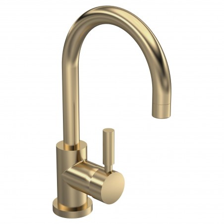 Tec Lever Brushed Brass Mono Basin Mixer