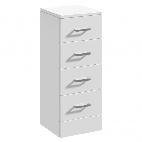 Mayford 4 Drawer Unit 300mm x 300mm - Gloss White