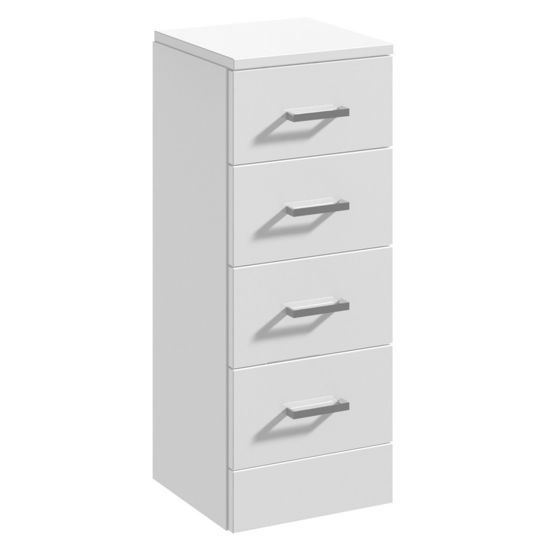 Mayford 4 Drawer Unit 300mm x 330mm - Gloss White