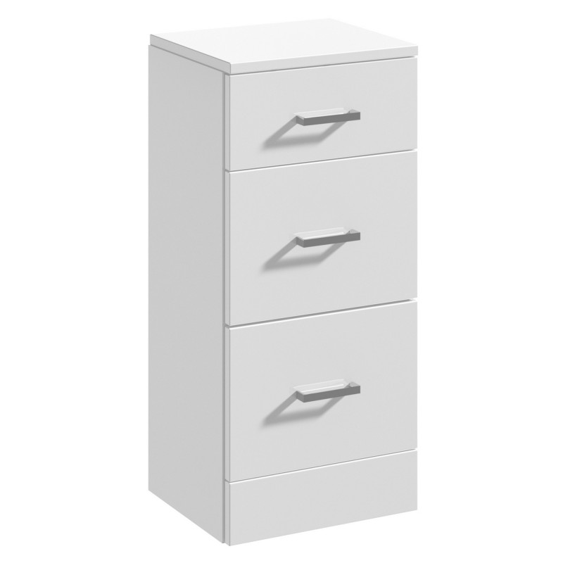 Mayford 3 Drawer Unit 350mm x 300mm - Gloss White