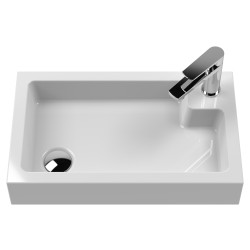 Athena Slimline 500mm Basin & WC Combination Unit - Gloss White - Insitu