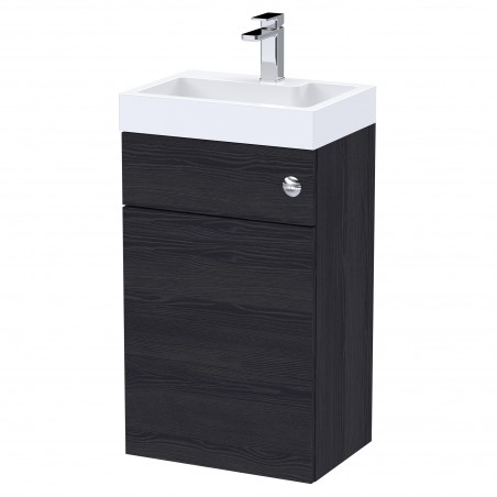 Athena 500mm Basin & WC Unit - Charcoal Black