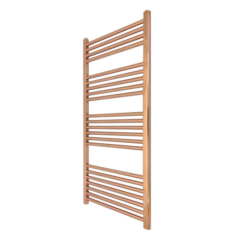 Straight Copper Towel Rail - 500 x 1200mm