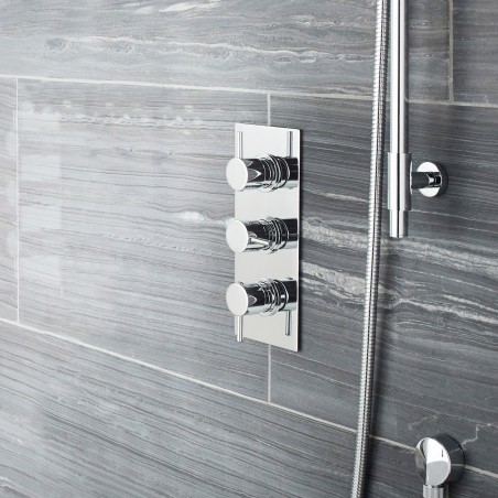 Quest Concealed Shower Valve With Diverter Triple Handle