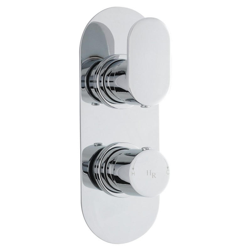 Reign Twin Concealed Thermostatic Valve Oval Plate Reign Twin Concealed Thermostatic Valve Oval Plate