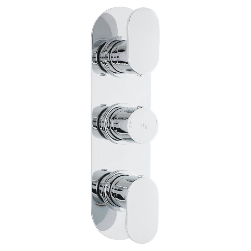Reign Triple Concealed Thermostatic Valve Oval Plate Reign Triple Concealed Thermostatic Valve Oval Plate