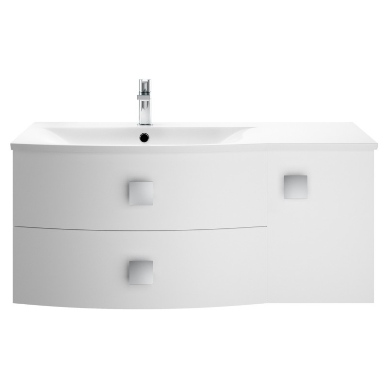 Sarenna 1000mm Cabinet & Basin - Left Hand - Moon White Sarenna 1000mm Cabinet & Basin - Left Hand - Moon White