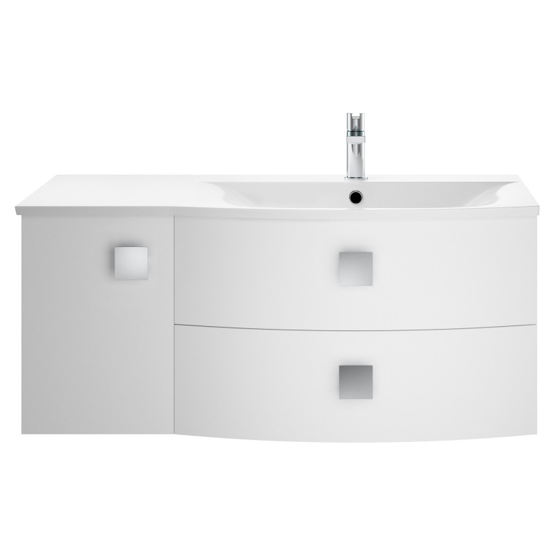 Sarenna 1000mm Cabinet & Basin - Right Hand - Moon White