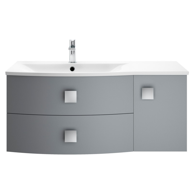 Sarenna 1000mm Cabinet & Basin - Left Hand - Dove Grey