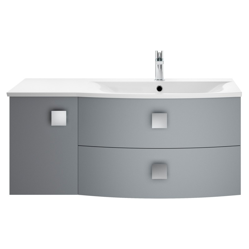 Sarenna 1000mm Cabinet & Basin - Right Hand - Dove Grey Sarenna 1000mm Cabinet & Basin - Right Hand - Dove Grey