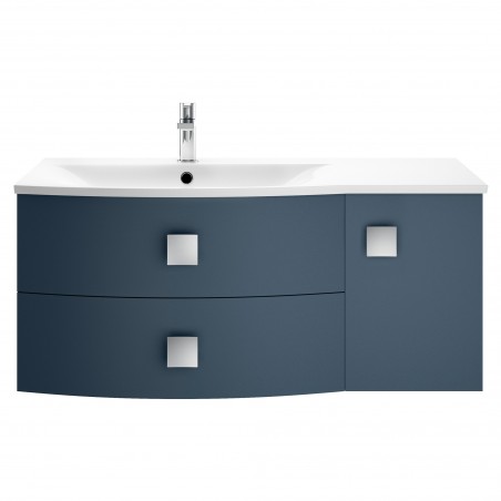 Sarenna 1000mm Cabinet & Basin - Left Hand - Mineral Blue