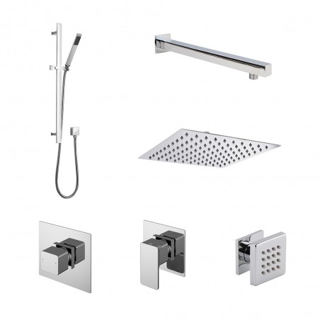 Windon Slide Rail, Overhead Shower & Body Jet Bundle