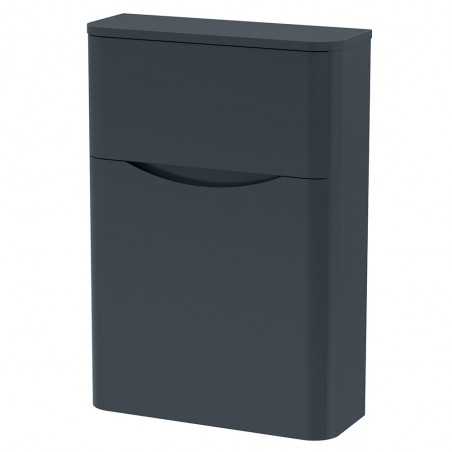 Lunar 550mm Back to Wall WC Toilet Unit - Soft Black