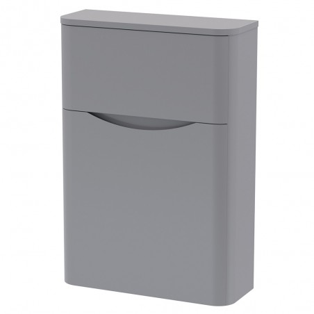 Lunar 550mm Back to Wall WC Toilet Unit - Satin Grey