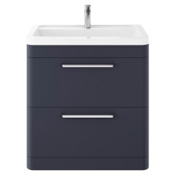 Solar 800mm Freestanding Cabinet & Ceramic Basin - Indigo Blue