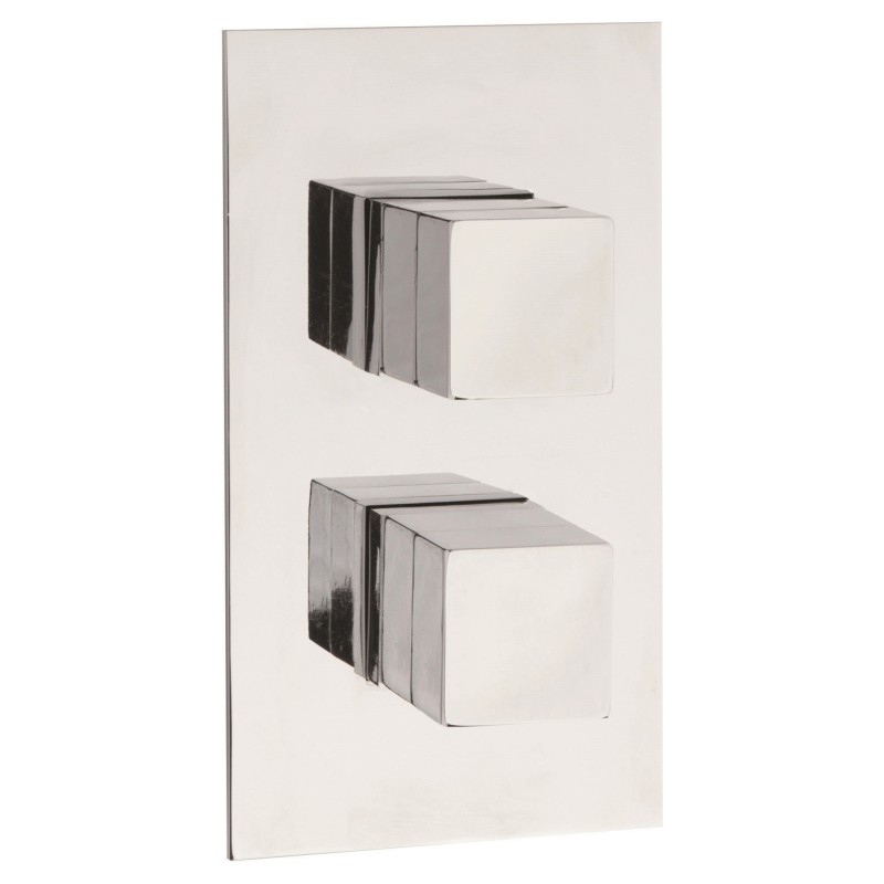 Lennox Square Thermostatic Valve with Concealed Diverter Lennox Square Thermostatic Valve with Concealed Diverter