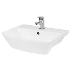 Square Semi-Recessed 500mm Basin with 1 Tap Hole