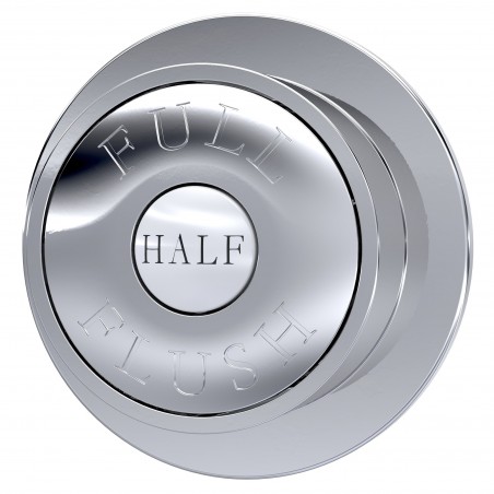 Traditional Chrome Dual Flush Button