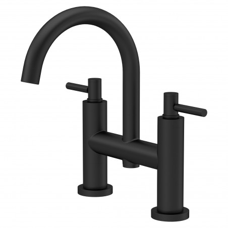 Tec Lever Matt Black Bath Filler