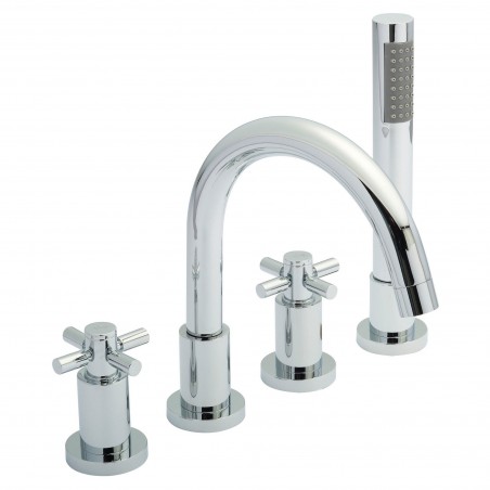 Tec Crosshead 4 Tap Hole Bath Shower Mixer