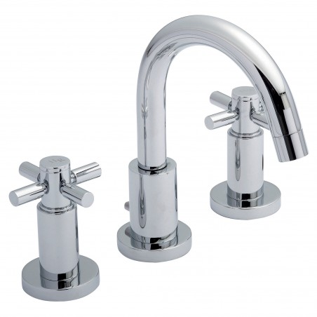 Tec Crosshead 3 Tap Hole Basin Mixer