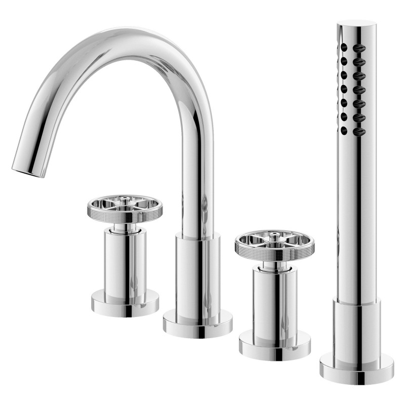 Revolution Chrome 4 Tap Hole Basin Mixer Tap Revolution Chrome 4 Tap Hole Basin Mixer Tap