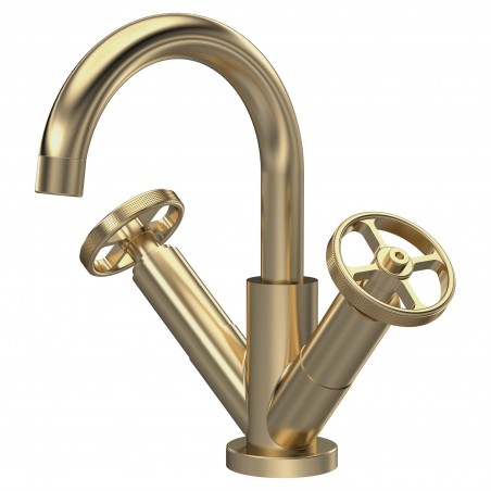 Revolution Brushed Brass Mono Basin Mixer