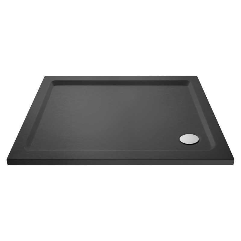 Slate Grey Rectangular Shower Tray 1100mm x 800mm