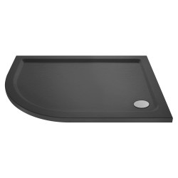 Slate Grey Offset Quadrant Shower Tray Left Handed 900mm x 760mm