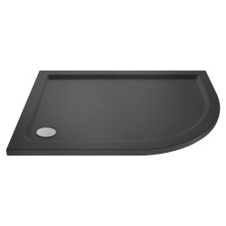 Slate Grey Offset Quadrant Shower Tray Right Handed 900mm x 760mm