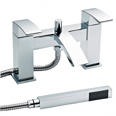 Vibe Bath Shower Mixer Tap Pillar Mounted