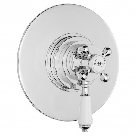 Topaz White Dual Concealed Shower Valve