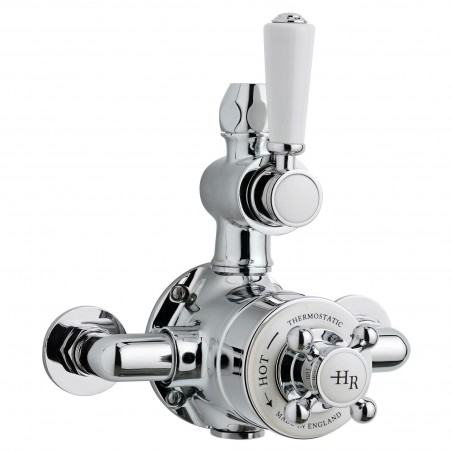 Chrome Topaz Thermostatic Twin Exposed Valve