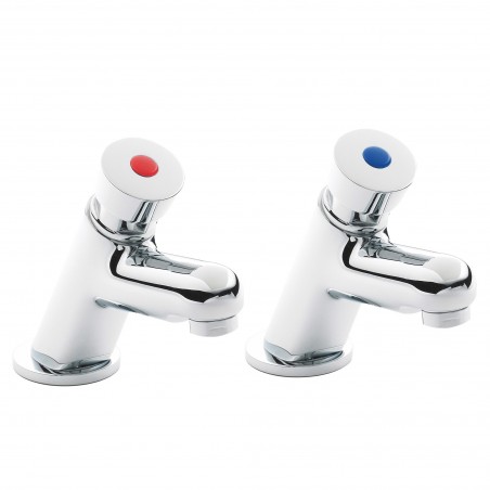 Self Closing Non-Concussive Basin Taps Pair