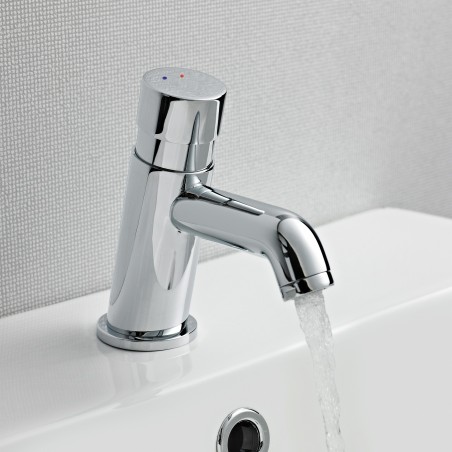 Self Closing Non Concussive Mono Basin Mixer Tap